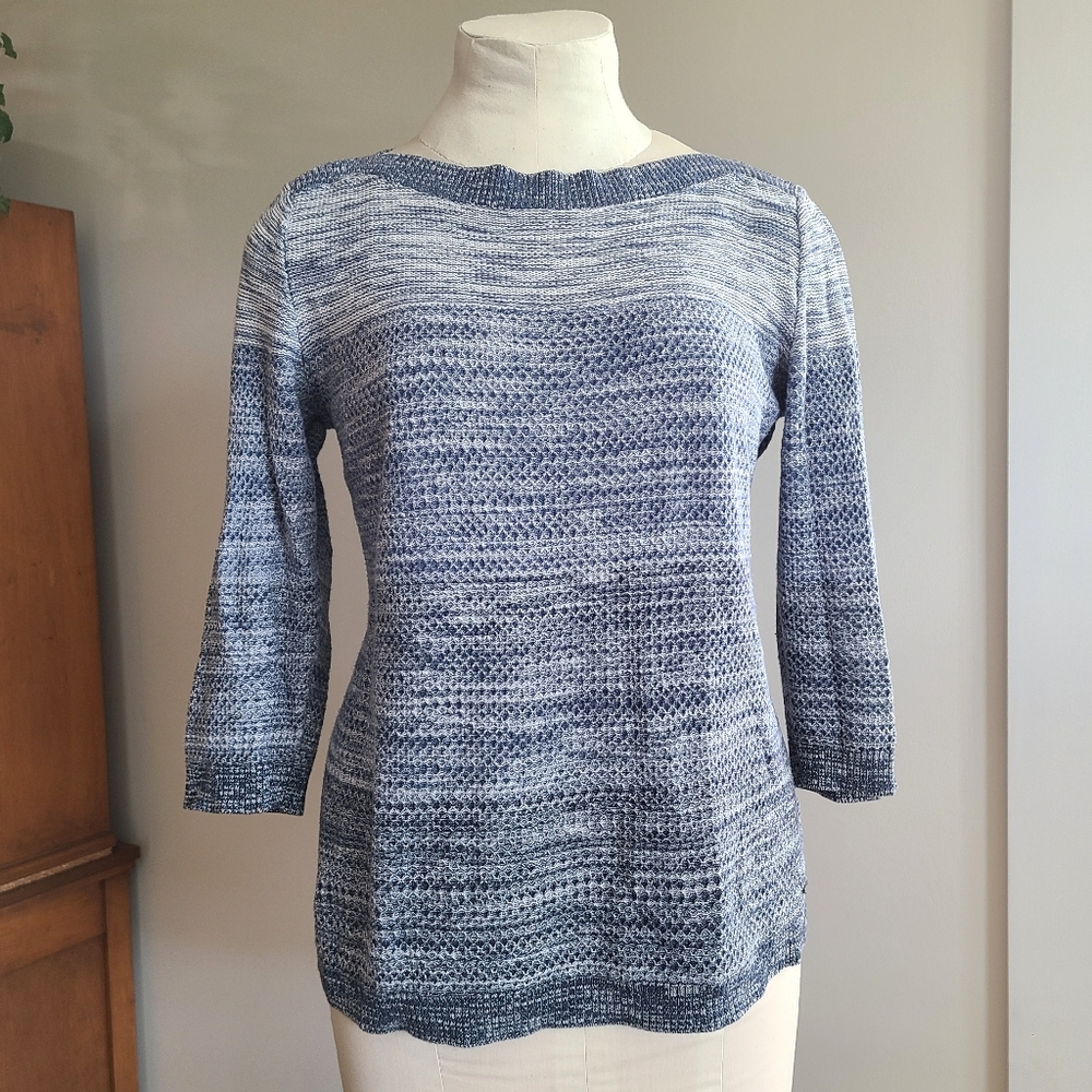 Tommy Hilfiger Blue Cotton Sweater